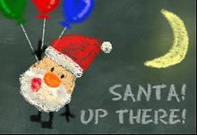Santa Up There