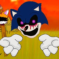 Really Happy But Sonic EXE and Tails [Friday Night Funkin'] [Mods]