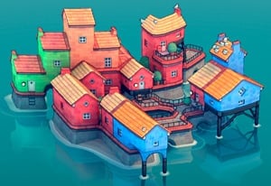 Townscaper jogo gratuito para jogar no navegador - Townscaper construi