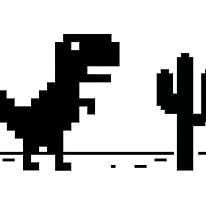 Jogando O Jogo Do Dinossauro Do Google Chrome 