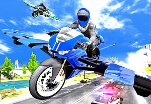 FLYING MOTORBIKE DRIVING SIMULATOR jogo online gratuito em