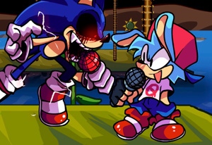 FNF: Classic Sonic and Sonic.EXE Sings Too-Slow FNF mod jogo online