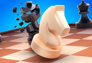 Desafiando o Chess Titans do Windows com uma peça a menos no nível