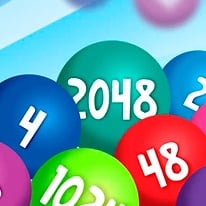 Merge Rainbow Balls 2048 (Suika Game)
